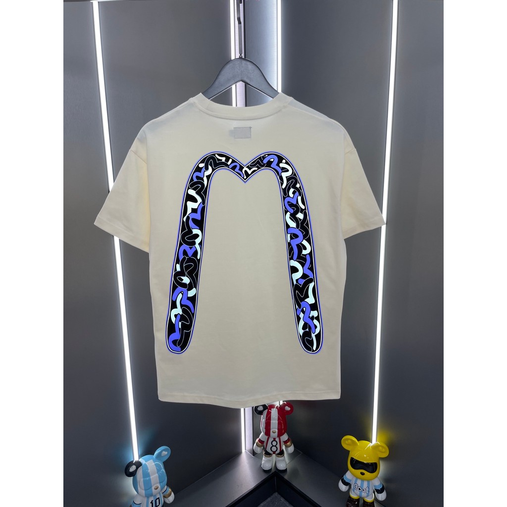 Evisu / God of Fortune 2026 Áo thun ngắn tay cổ tròn cổ điển dành cho nam nữ Thiết kế mùa hè hàng ng