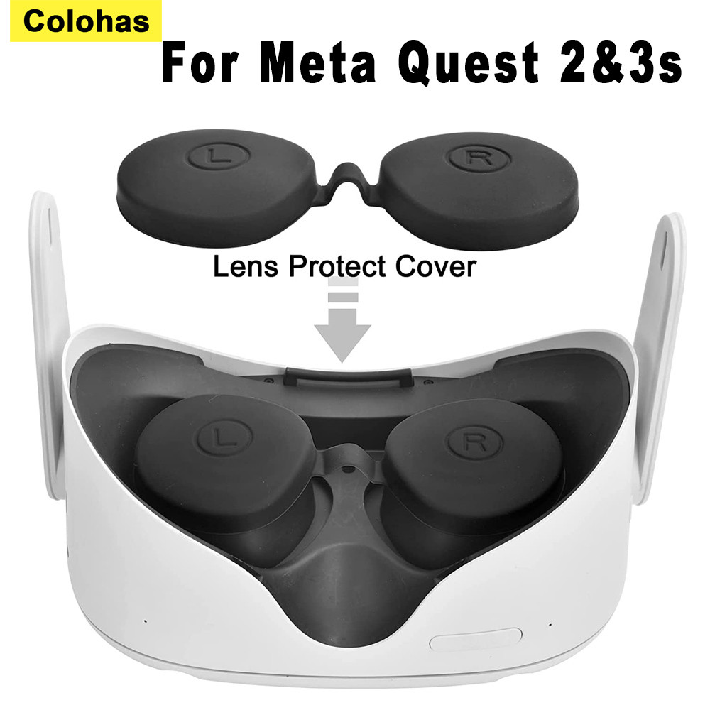 Colohas VR Ống Kính Bảo Vệ Cho Oculus Quest 2 3S Chống Bụi Chống Trầy Xước Ống Kính Silicon Bảo Vệ C