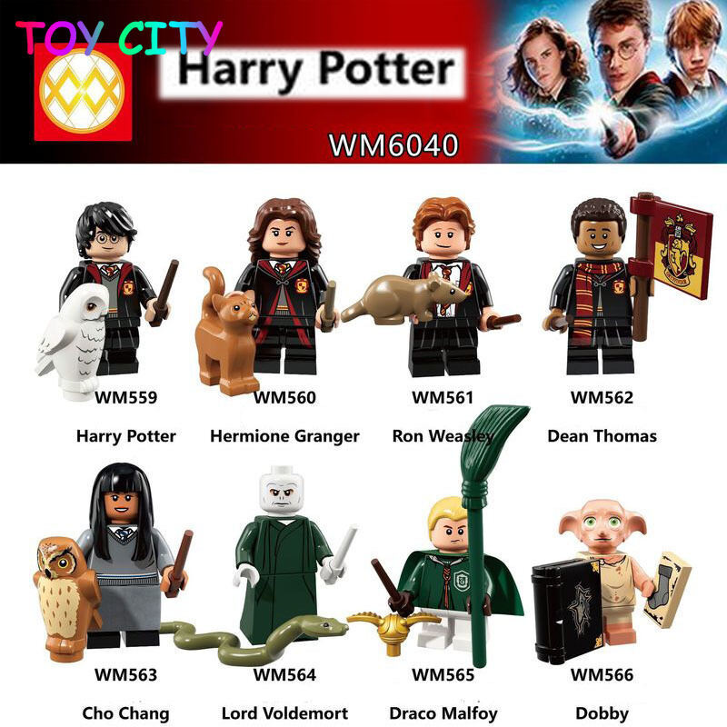 Harry Potter Ron Dobby Minifigures Luna Ginny Ron lego Khối Xây Dựng Nhân Vật Bộ Trang Trí Cho Phòng