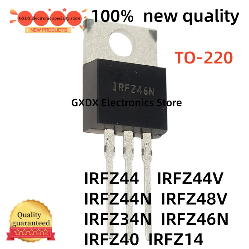 5 Chiếc IRFZ44 IRFZ44V IRFZ44N IRFZ48V IRFZ34N IRFZ46N IRFZ40 IRFZ14 TO-220 Hiệu Ứng Trường Transist