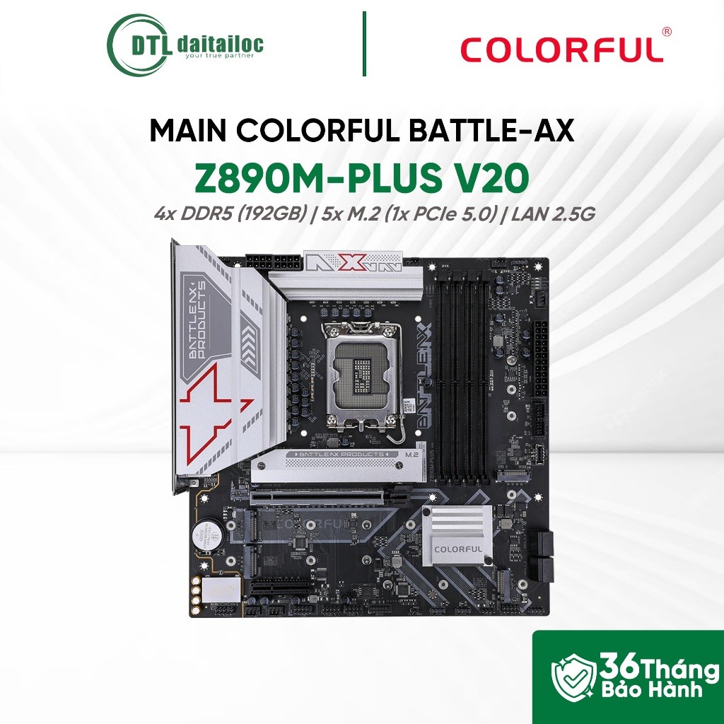 Mainboard Colorful BATTLE-AX Z890M-PLUS V20 | Chính hãng | Bảo hành 36 tháng
