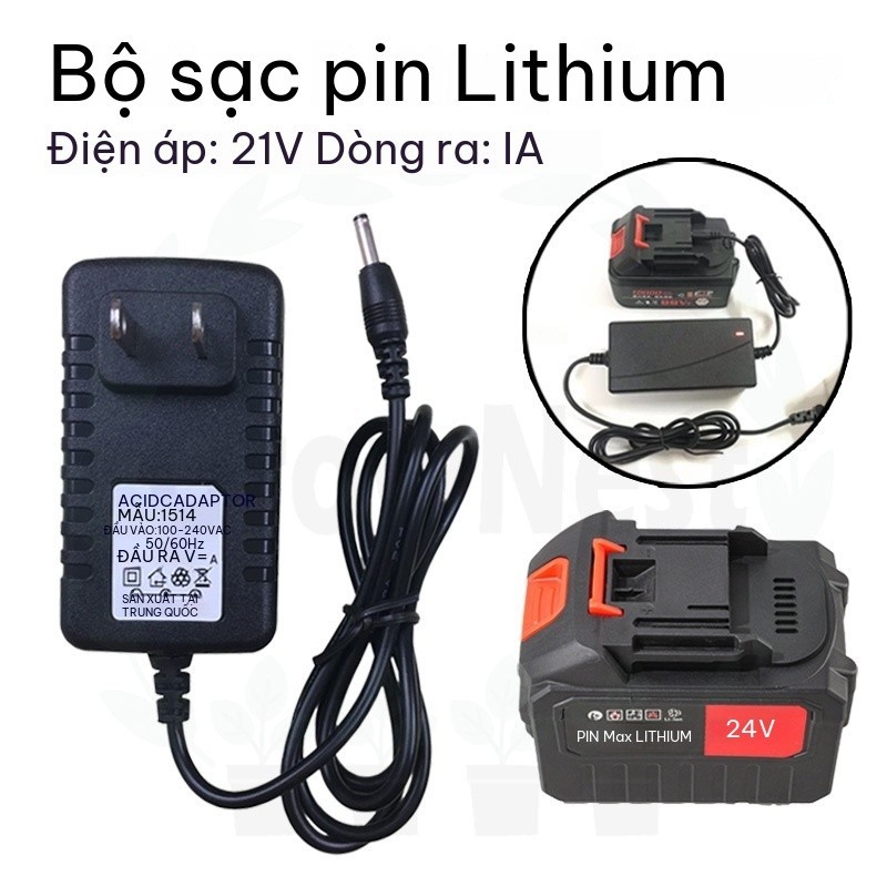 Sạc Pin 21V Chân Makita Phổ Thông 1A 2A Sạc Cốc Máy Khoan Máy Bắt Vít Máy Cắt Cỏ Li-ion
