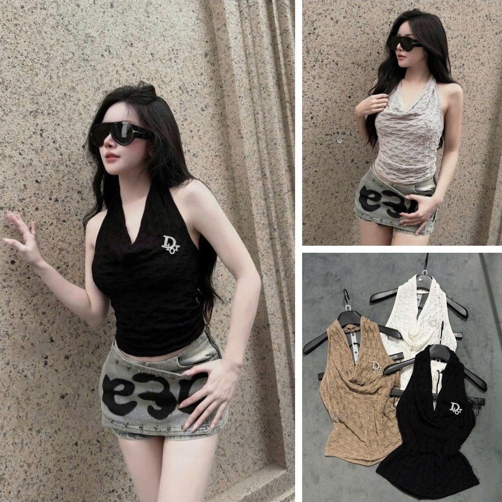 [Follow shop nhận mã 10k] Áo yếm đổ mtg kèm tag Meo Meo Shop AP1019