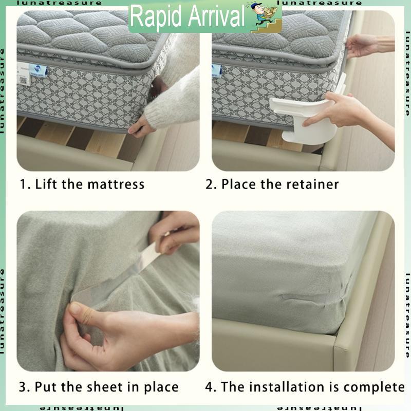 Pack Of 4 Bed Sheet Strap Bed Sheet Holder Clip For AntiSlip & Tidyness Bedding