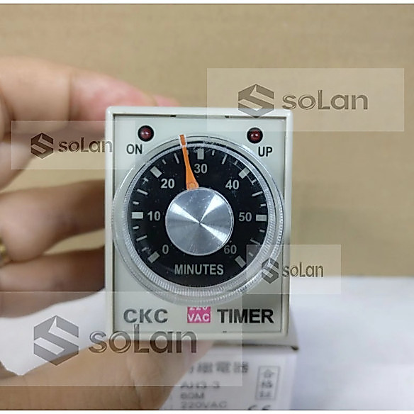Rơle thời gian CKC AH3-2 AH3-3 Bật nguồn trễ Hẹn giờ tức thì AC220 / 24V