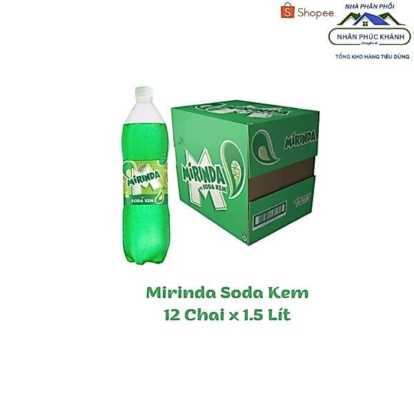 [1 Thùng/ 12 Chai] Mirinda Soda Kem 1.5L