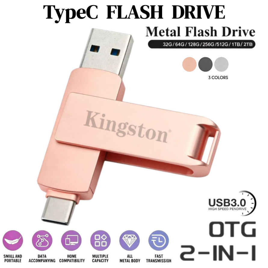 Ổ Đĩa Flash Loại C 512GB Otg Pendrive 1TB Usb3.0 Ổ Đĩa Flash Cho Điện Thoại TypeC Usb Pendrive Lưu T