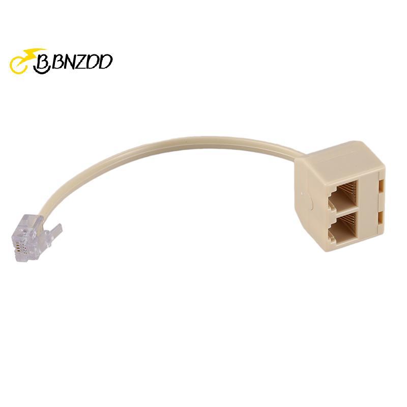 [BBNZDD] Bộ Chia Điện Thoại RJ11 6P4C 1 Nam Sang 2 Nữ Adapter RJ11 Sang RJ11 Tách Phụ Kiện Điện Thoạ