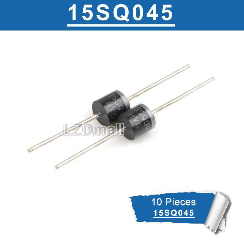 10 chiếc 15SQ045 15amp 45V Diode Axial Schottky Blocking Diode cho bảng điều khiển pin mặt trời, 15S