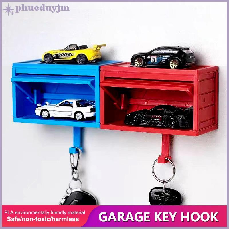 Phu Car Garage Key holder với mở cửa vui vẻ Garage Keychain tường treo chìa khóa xe VN