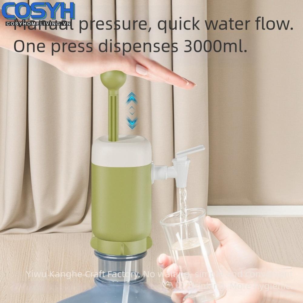 <cosyh>Portable Manual Air Pressure Water Dispenser Pump for Container Dispenser Non