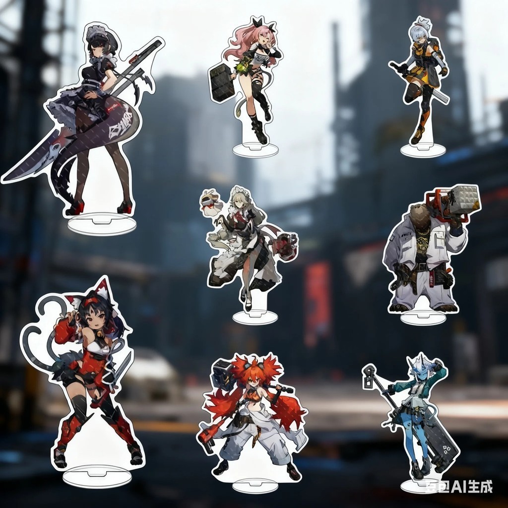 Mô hình Standee Zenless Zone Zero  Anime Game ZZZ Trang Trí Bàn Học  Nicole Billy Kid Von Lycaon Ell