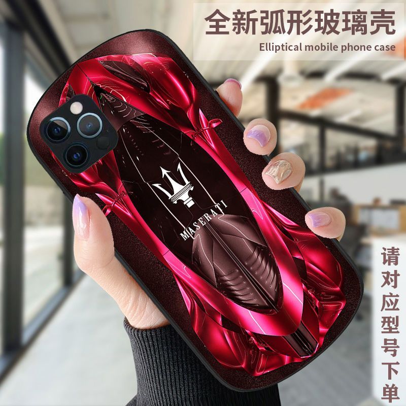 Ốp Điện Thoại Apple 12Pro 12ProMax Xe Thể Thao Hợp Thời Trang iPhone12 Nam Nữ Logo Ô Tô Hình Bầu Dục