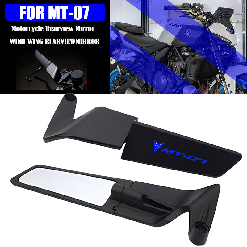 Gương Xe Máy Trộm Cánh Bộ Gương Có Thể Điều Chỉnh Gương Phụ Kiện Cho YAMAHA MT07 MT-07 MT 07 2018-20
