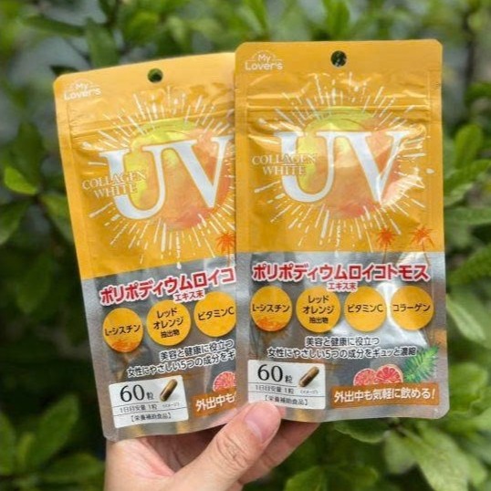 Viên Uống Chống Nắng Trắng da Uv Collagen White My Lover's nội địa Nhật