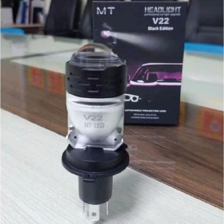 Đèn Pha LED Bi Cầu Mini  V22 chân H4 Osram Công Xuất 55w Lắp Ô tô, Xe Máy