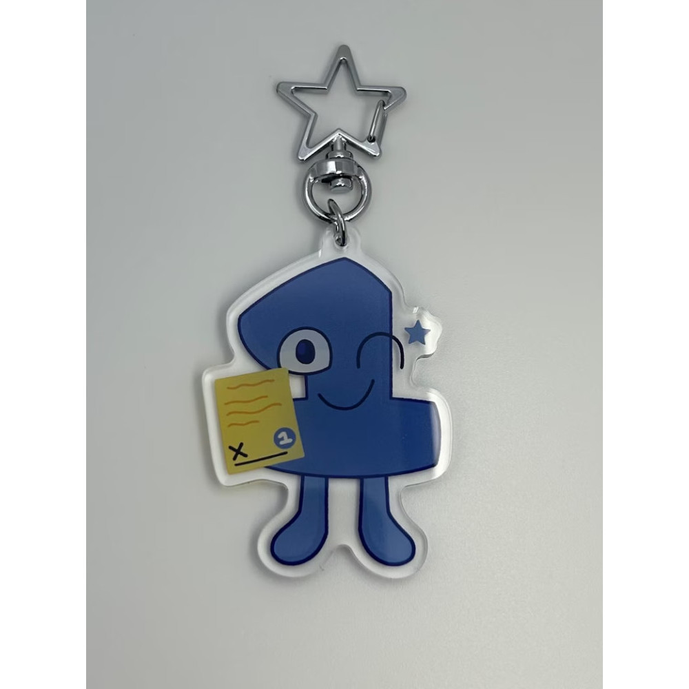 One Double-Sided Acrylic Keychain - BFDI: TPOT - Object Show Cute  game Character pendant
