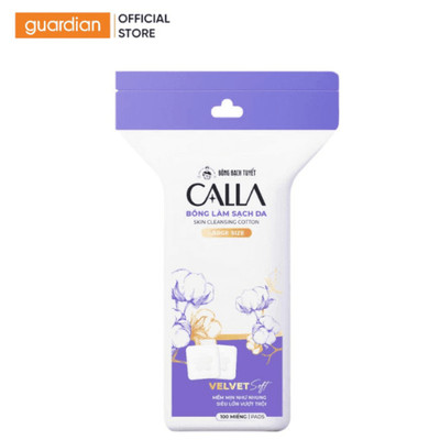 Bông Tẩy Trang Calla Velvet Soft Cỡ Lớn 100 Miếng | Guardian Việt Nam