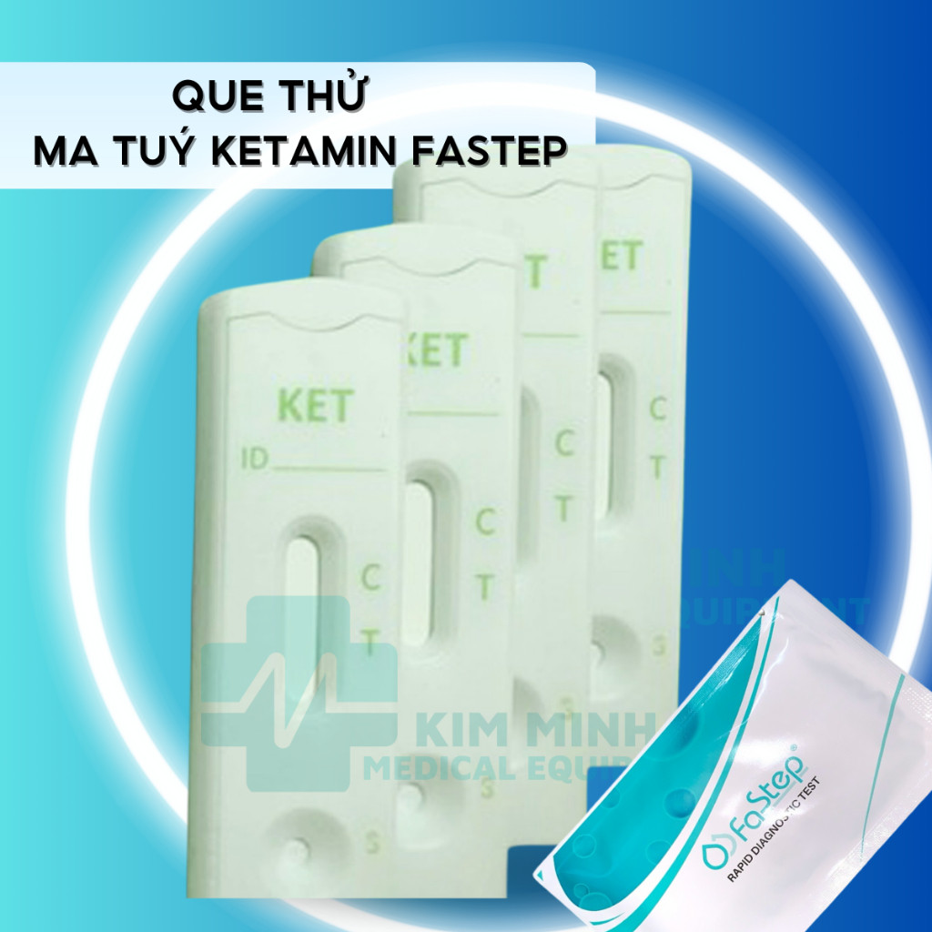 (Hỏa tốc HCM) Que thử ma tuý Ketamin (KET) Fastep chính xác cao, dễ sử dụng HSD 2027