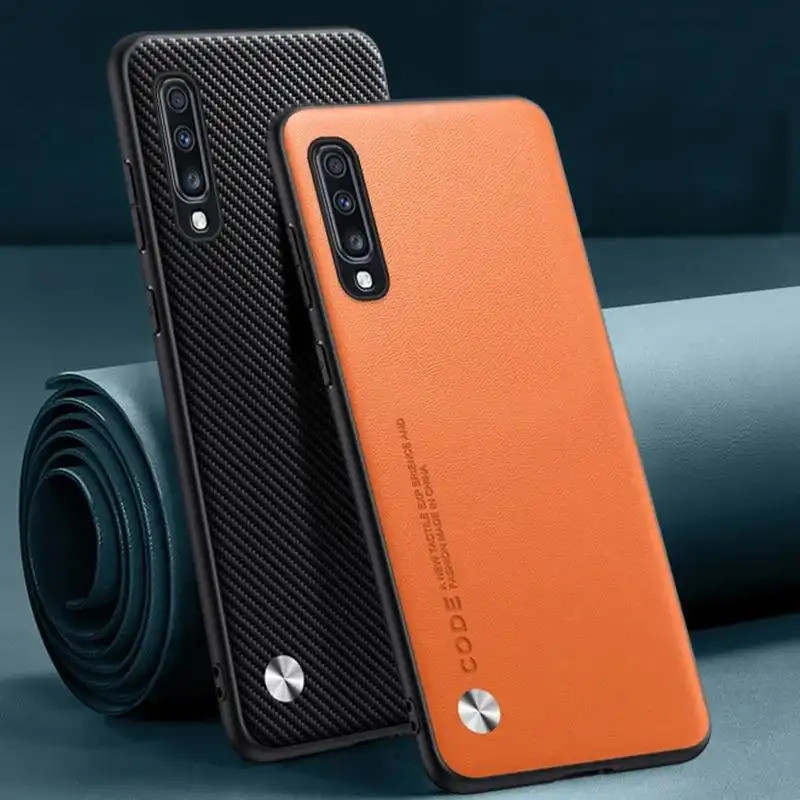 Ốp Da PU Sang Trọng Cho Samsung Galaxy A70 A70S Ốp Lưng Silicon Mờ Bảo Vệ Toàn Diện Ốp lưng Samsung 