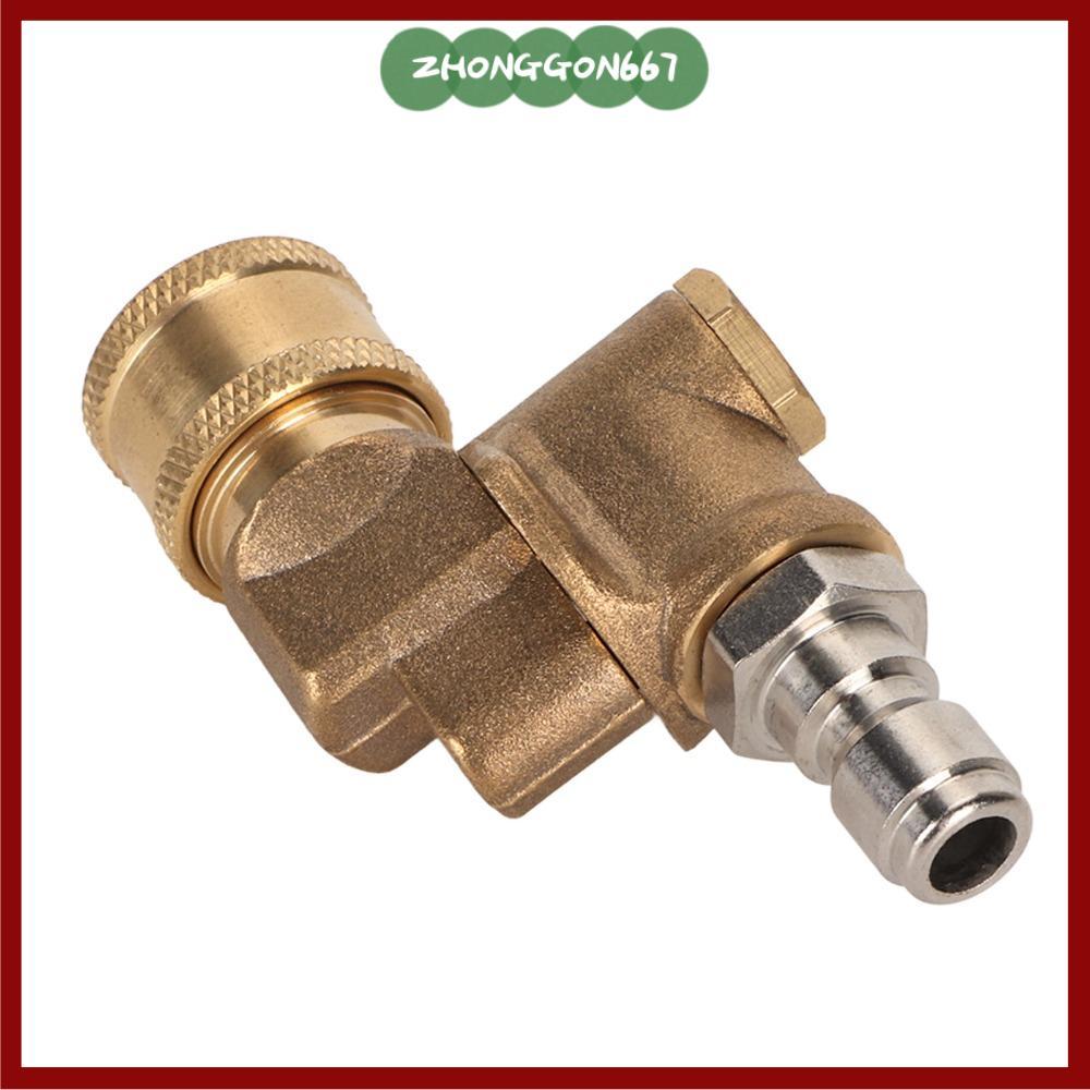 Khớp nối xoay kết nối nhanh ZHONGGON67, Khớp nối xoay máy rửa áp lực 4500psi 4500 PSI, 7 góc 240 độ 