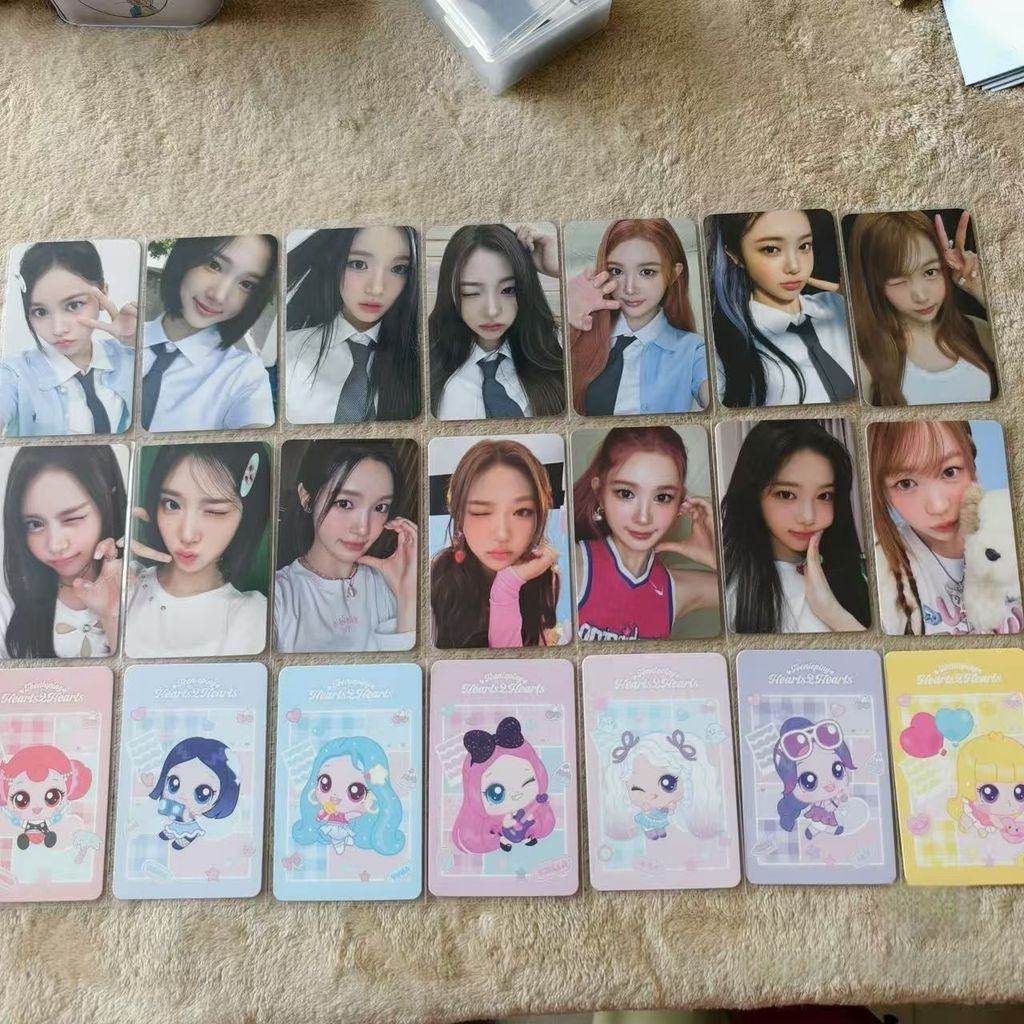 hearts2hearts thẻ ngẫu nhiên dễ thương Stella photocard chính thức h2h heart-to-heart dễ thương phot