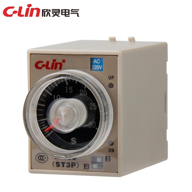 Rơle thời gian C-Lin Xinling HHS5-A ST3PA-A JSZ3A-A Trễ 0.5 S 5S 30S 3M
