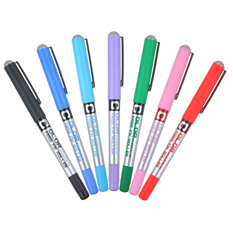 Premium Selection#Snow White Colored Stylus Pen Direct-liquid colored rollerball pen, water-based si