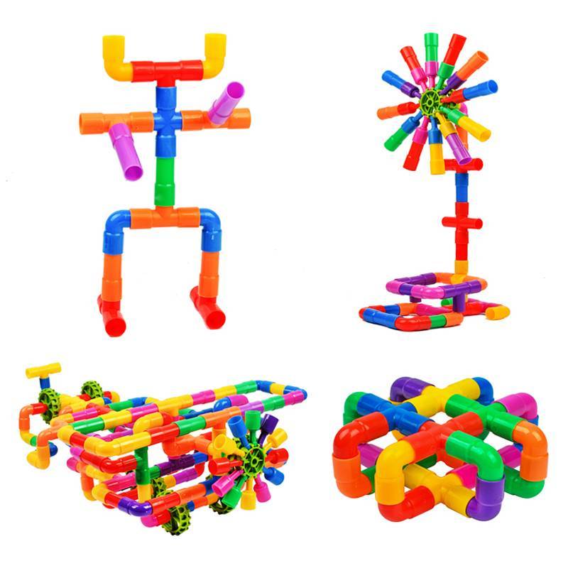 Children's Educational Assembled Water Pipe Building Blocks Toys Early Childhood Education Enlighten