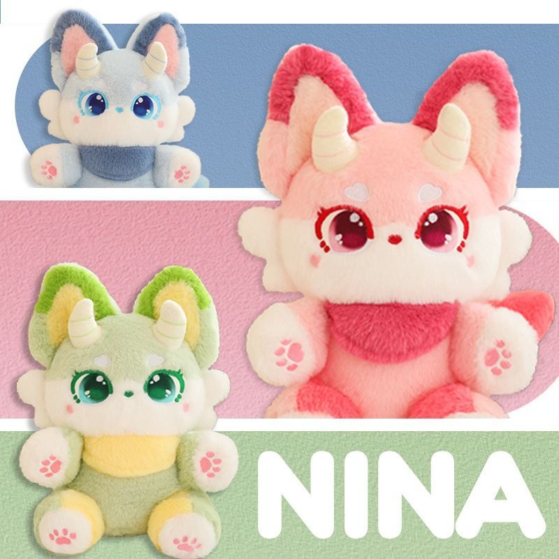 Little Nina's premium cute plush toy fox gift from the plush toy shop, companion fox fantasy6xx Deco