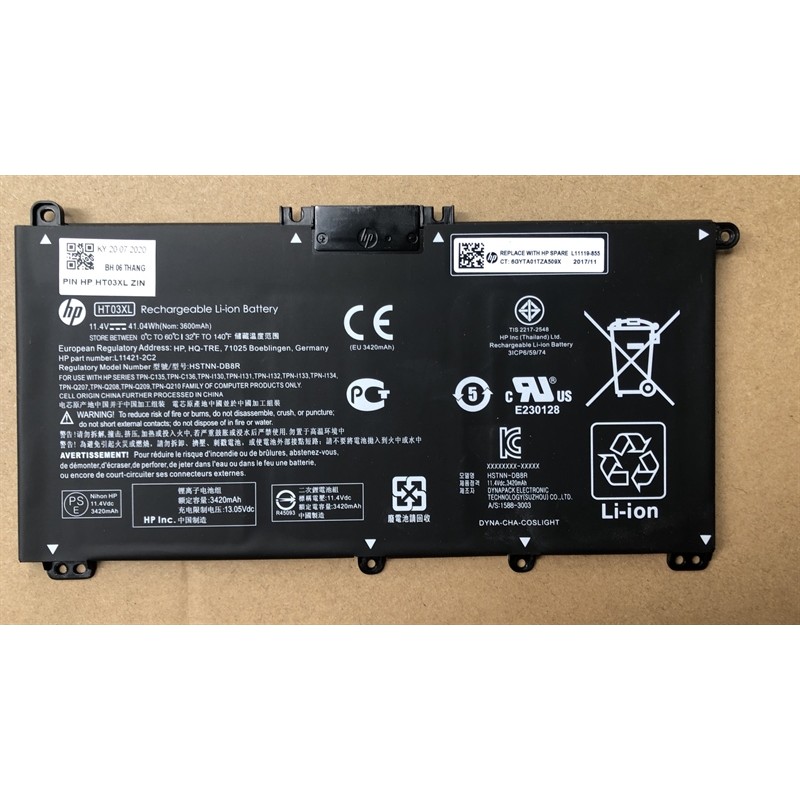 Pin Laptop HP Pavilion 14-bf, 14-ce, 15-cs, 15-da, 15s-du, 15s-fq, 340 G7, 340s G7 (Mã HT03XL) - ZIN
