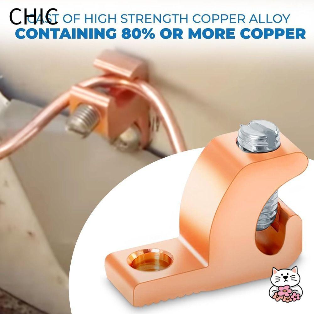 Lug liên kết CHIC, Dải dây AWG 4-14 nằm trong đầu nối, Dây dẫn đồng liên kết bể bơi