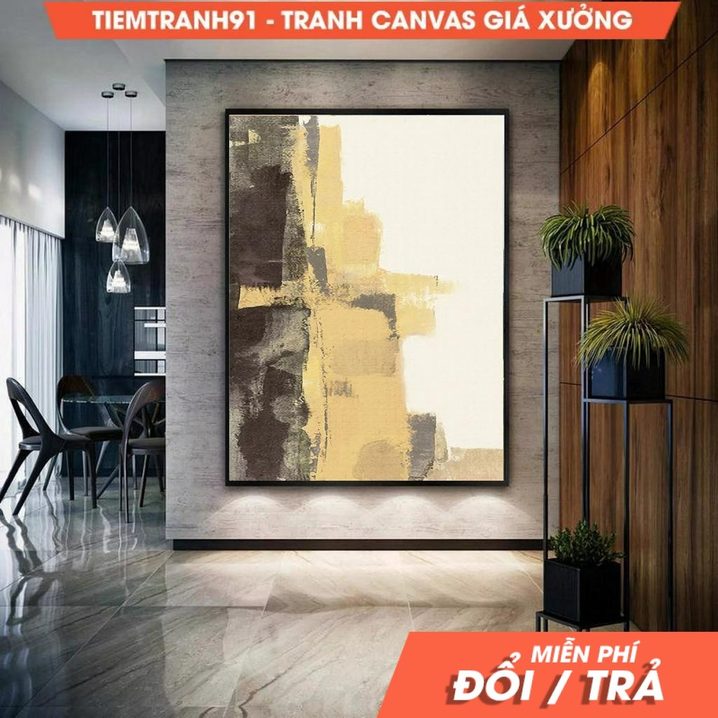 Tranh treo tường, Large Abstract Painting, Minimalist Abstract Painting,Large Wall Canvas Painting O