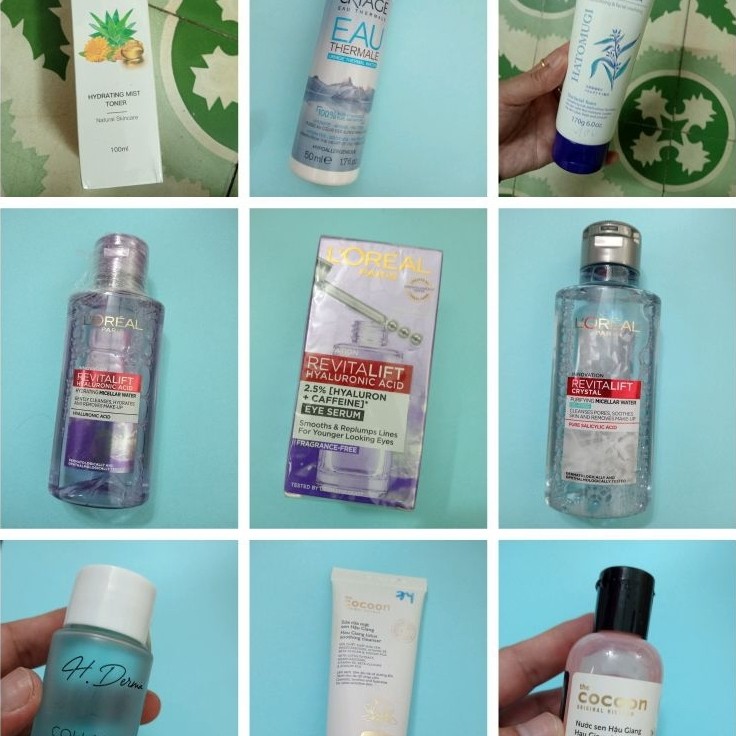Bộ 5 son+serum dưỡng môi ,  xịt Toner Alysa , SRM Senka