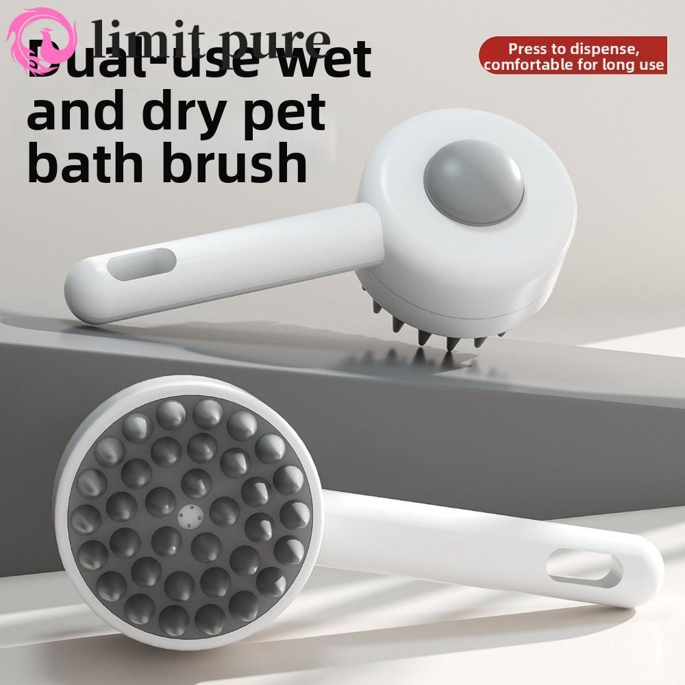 LIMIT PURE Cat Bath Cleaning Brush Silicone Soft Teeth Home Grooming