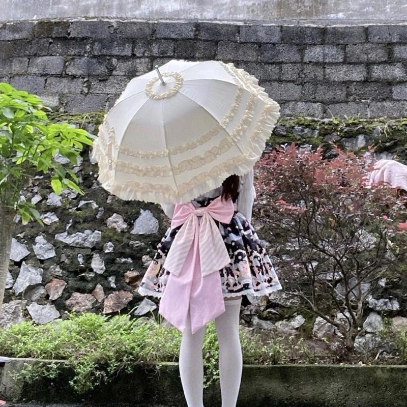 Ảnh lolita lolita lolita Phong Cách Công Chúa Che Nắng Ren Ren Chống Nắng Ô splay Ô Nữ Đầm 6.5