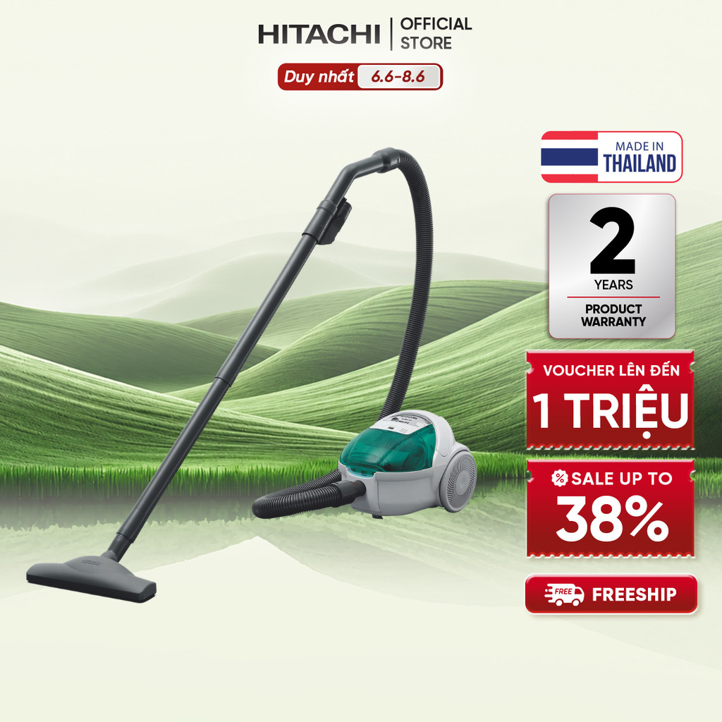 Máy hút bụi Hitachi có túi công suất 1600W CV-BF16 - Bảo hành 24 tháng