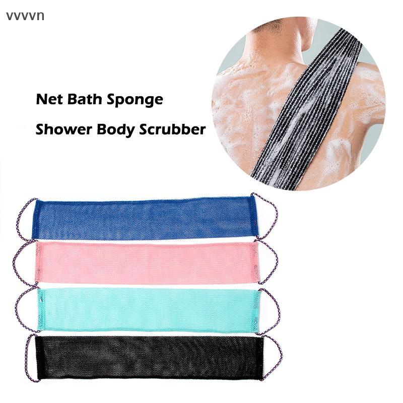 Tốt Châu Phi Net tắm miếng bọt biển, 14x77cm tẩy tế bào chết tắm cơ thể Scrubber, da mượt mà mới