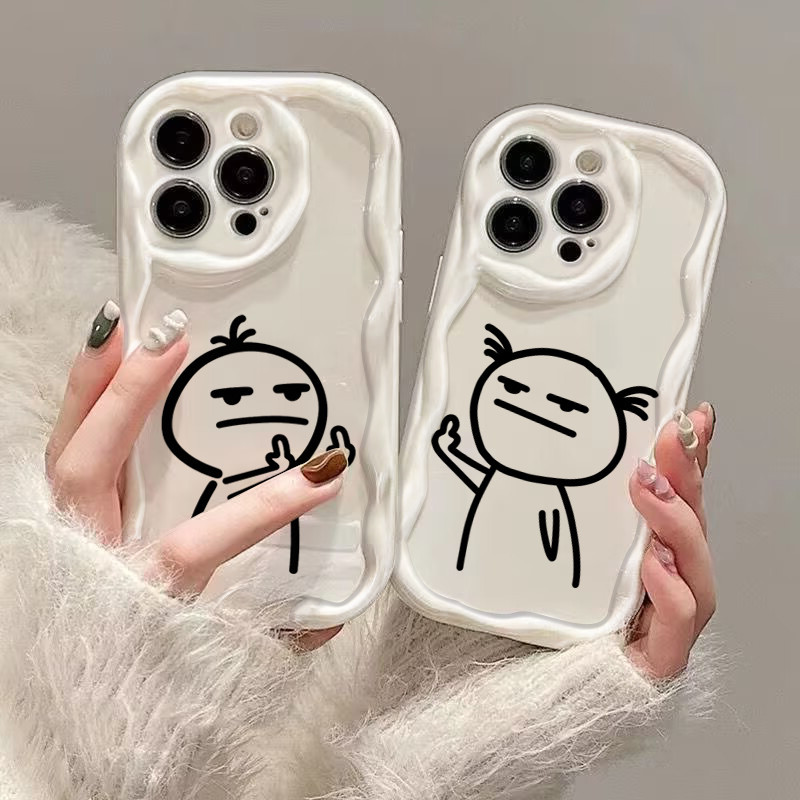Ngón Giữa Khinh Thường ỐpLưng Cho IPhone 11 12 13 14 15 16 17 Pro Max Plus 6 7 8 Plus XR XS Max Thiế
