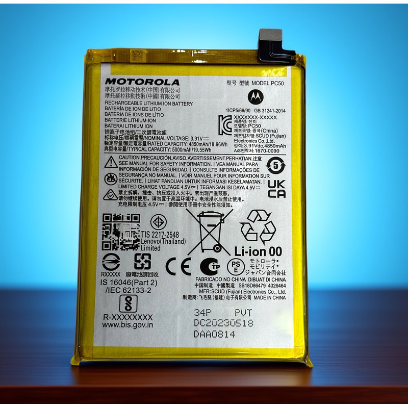 Thích hợp cho Pin Motorola Motorola G54 XT2343-3 PC50 Pin Bảng điện dung lượng lớn