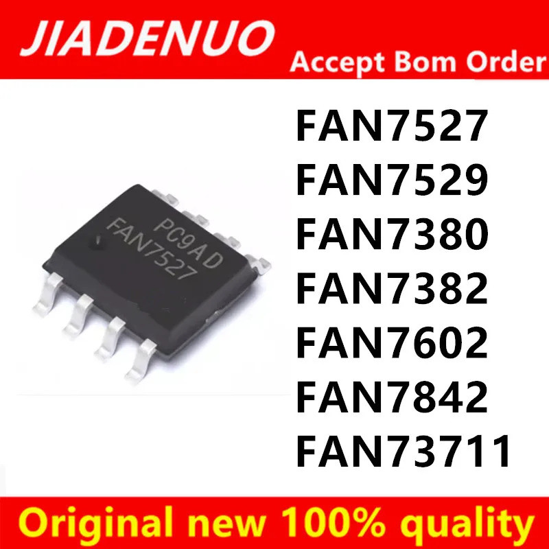 5 CHIẾC FAN7527 FAN7529 FAN7380 FAN7382 FAN7602 FAN7842 FAN73711 MX sop-8 Chipset IC
