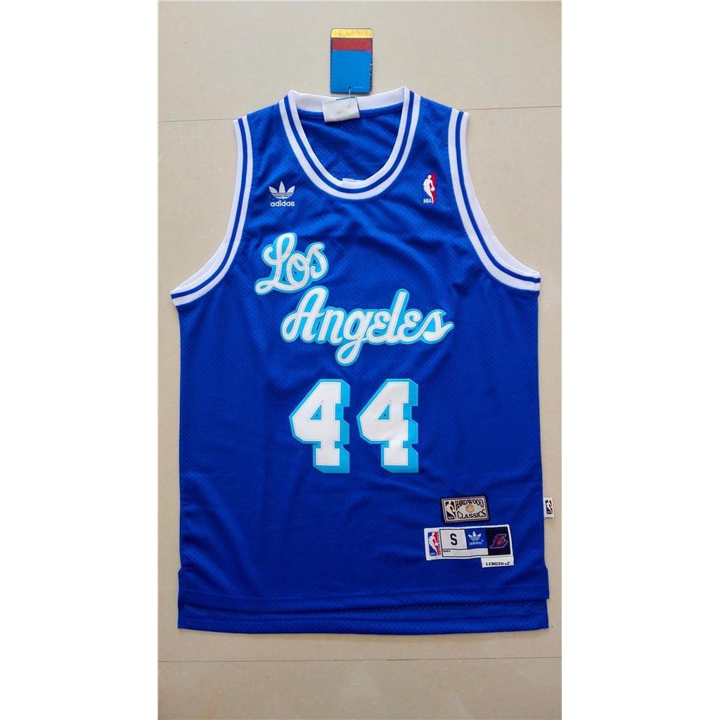 Áo bóng rổ Lakers No. Áo bóng rổ lưới 44 West Retro LOS Blue Jersey Jersey Jersey Kobe Jersey