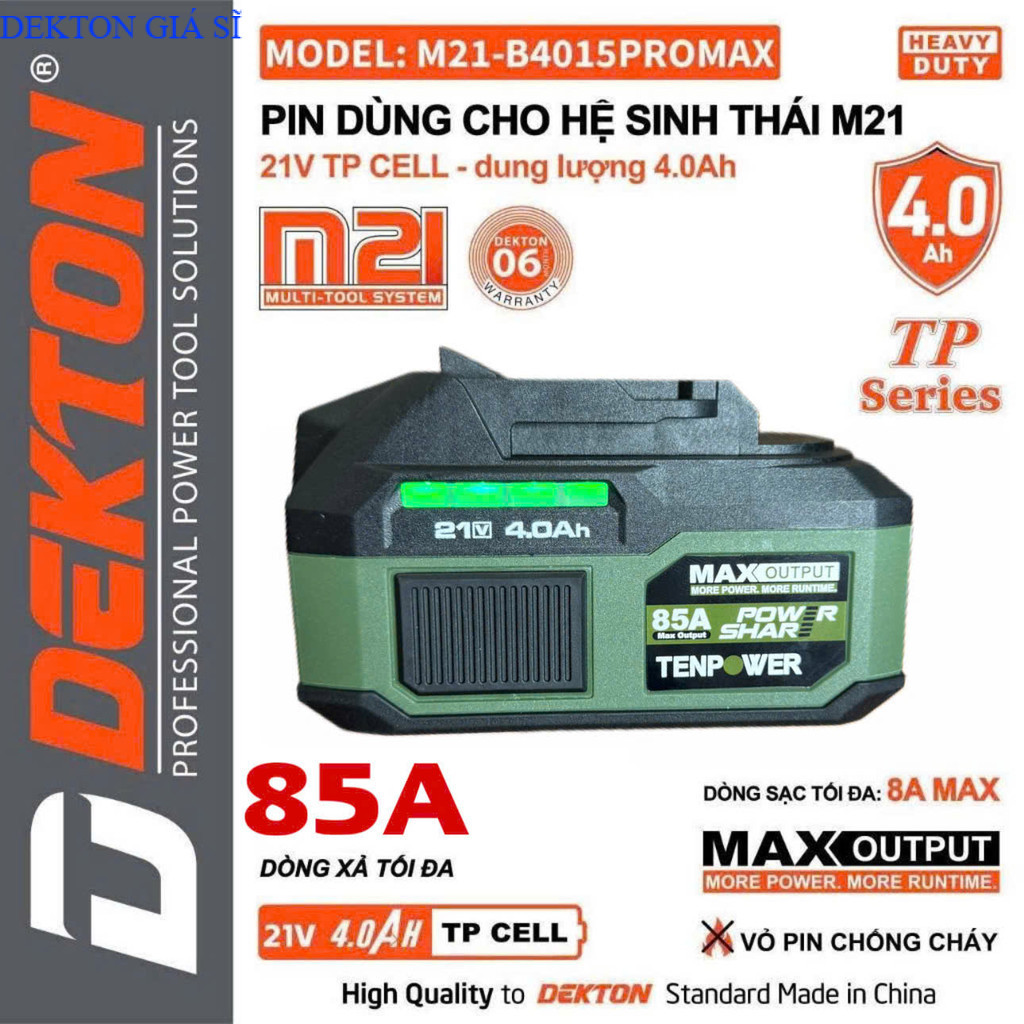 Pin Dekton M21-B4015promaxOLIU và M21 chính hãng DEKTON GIÁ SĨ