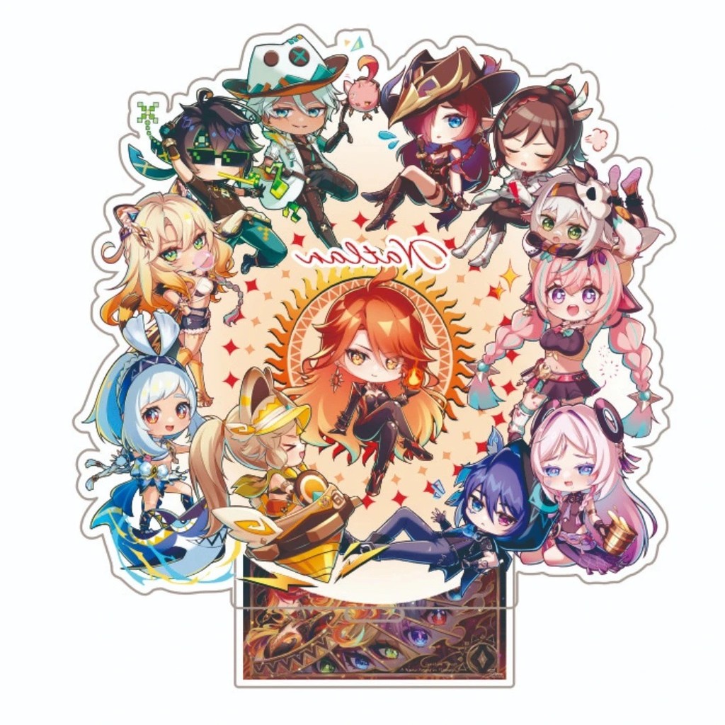 [Sẵn sàng] Genshin Impact Game Nata Family Portrait Fools Series Thẻ đứng Girl Doctor Clear Mezzanin