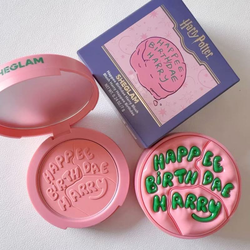 Sheglam Solid Haige Cake Red Vitality Peach Powder Co-Branded Limited Girl Powder