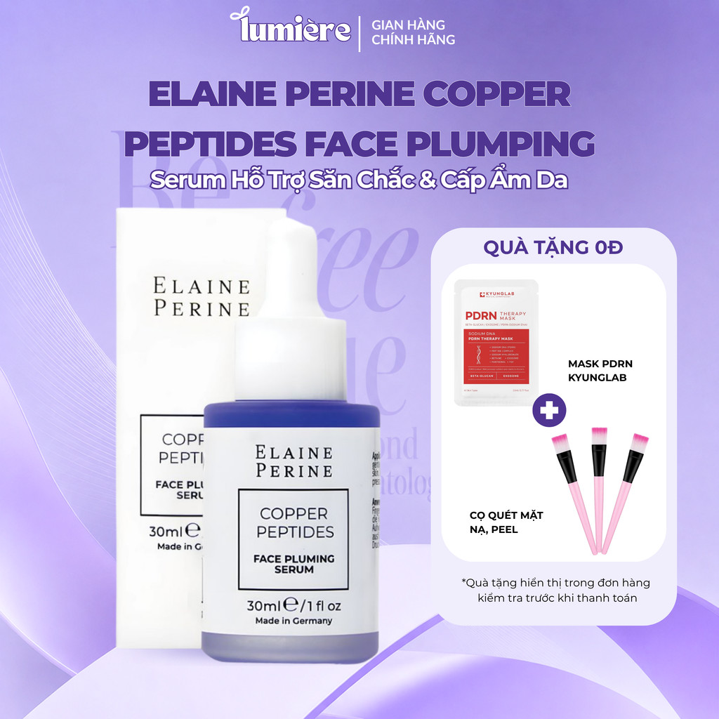 (Công Ty) Serum Elaine Perine Copper Peptides Face Plumping Hỗ Trợ Săn Chắc & Cấp Ẩm Da