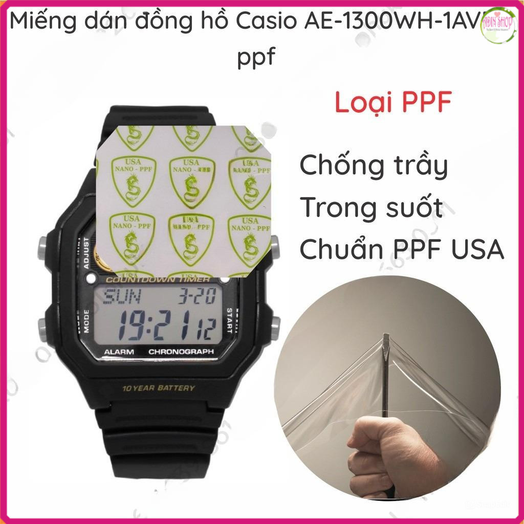 (Combo 2 Tấm) Dán PPF dành cho đồng hồ Casio AE 1300WH 1AVDF W 800HG 800H WS B1000 GMW B5000 G 5600E