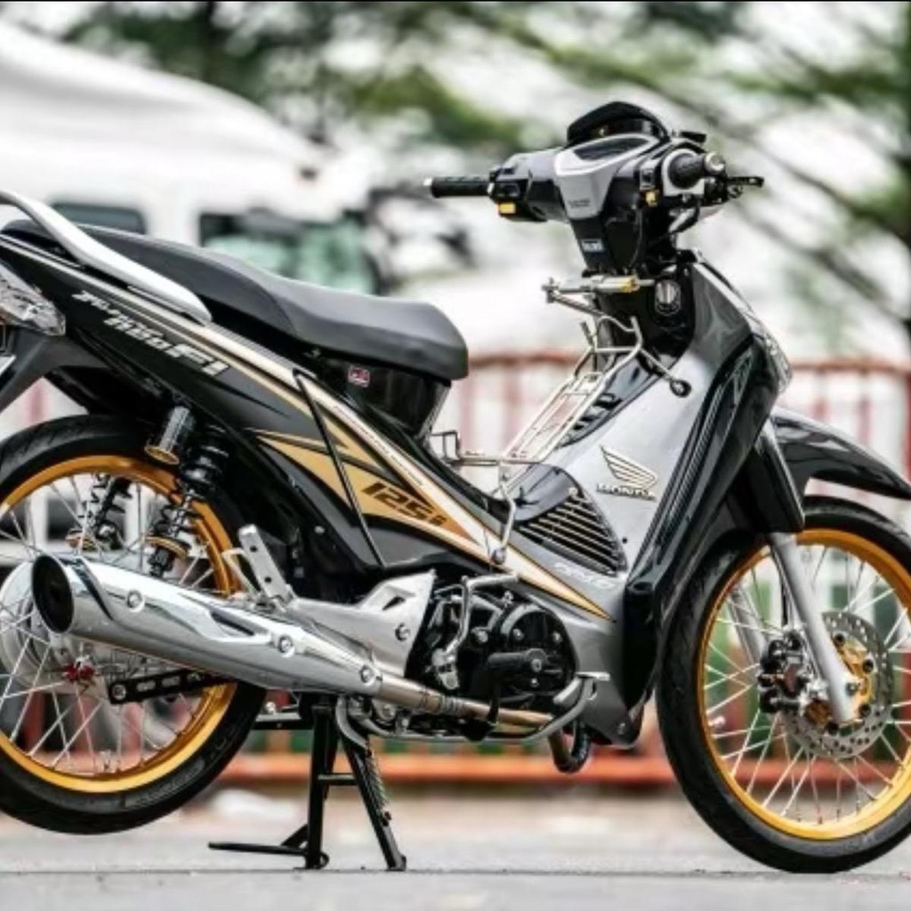 [VN] Mẫu Tem Rời future neo 125i - wave 125i Màu Đen Bạc - in Bằng chất liệu Decal 3 lớp Nhãn Dán