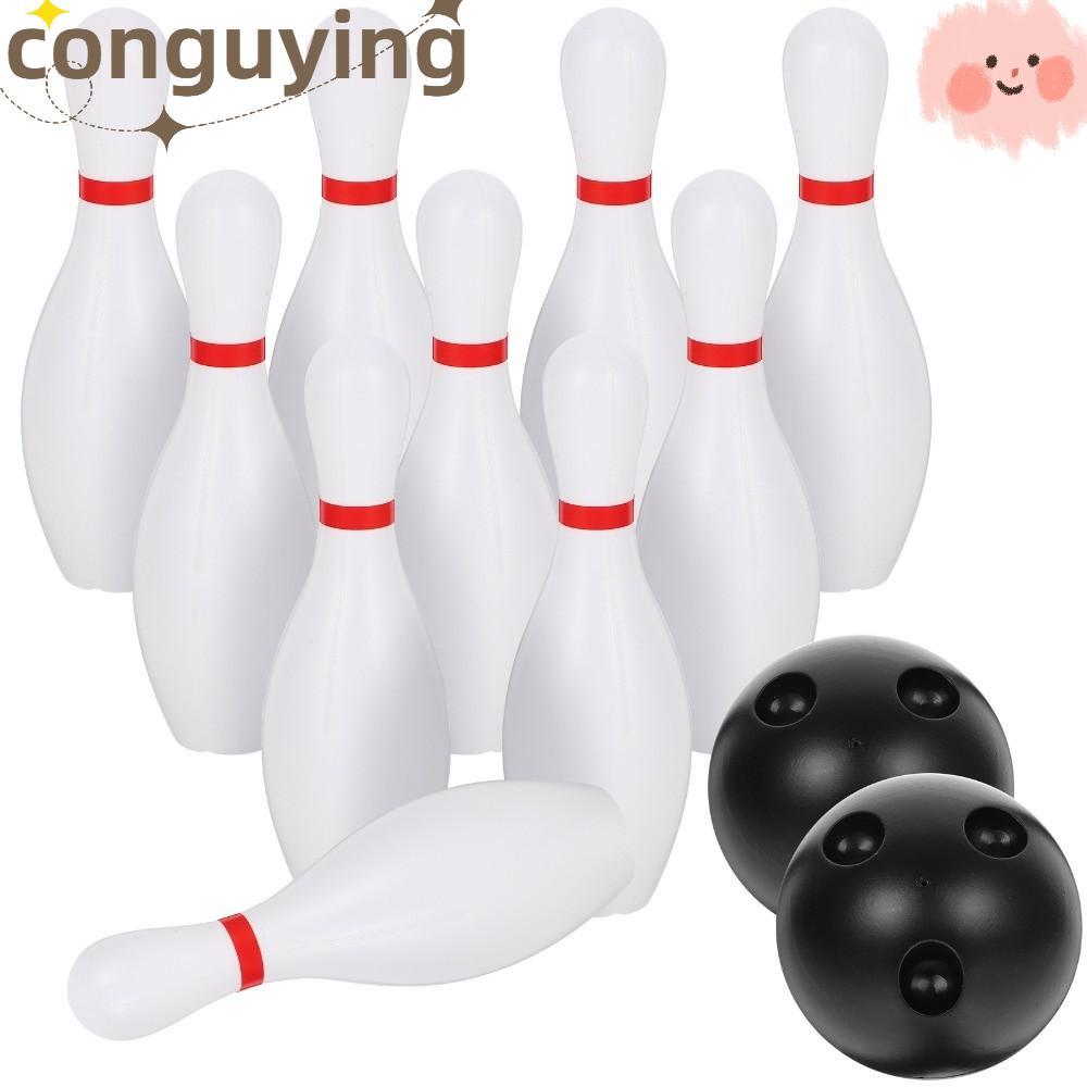 Bộ đồ chơi bowling CONGUYING, Trò chơi bowling bằng nhựa vui nhộn, Đồ chơi bowling màu sắc cho trẻ e