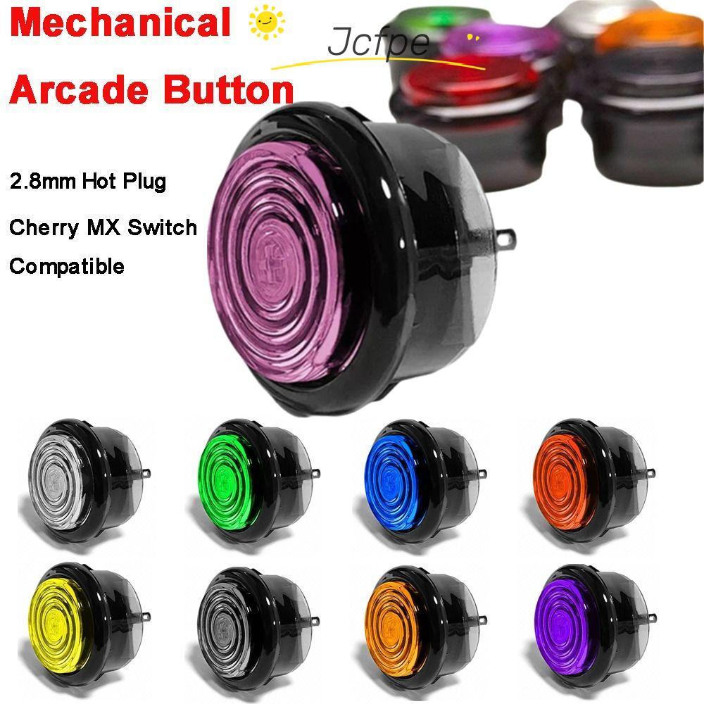 Nút Arcade JCFPE ST-M4, Khung Đen 2.8mm Cắm Nóng Cơ HITBOX Arcade Nút, Nút Điều Khiển Tương Thích Tr